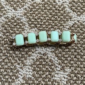 Beautiful mint and gold costume bracelet